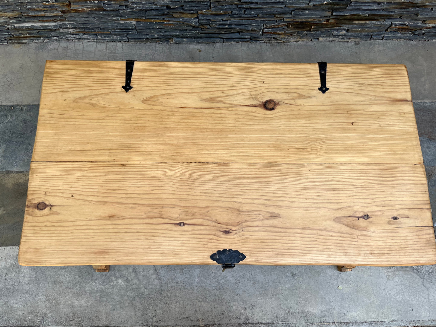 Antique pine chest