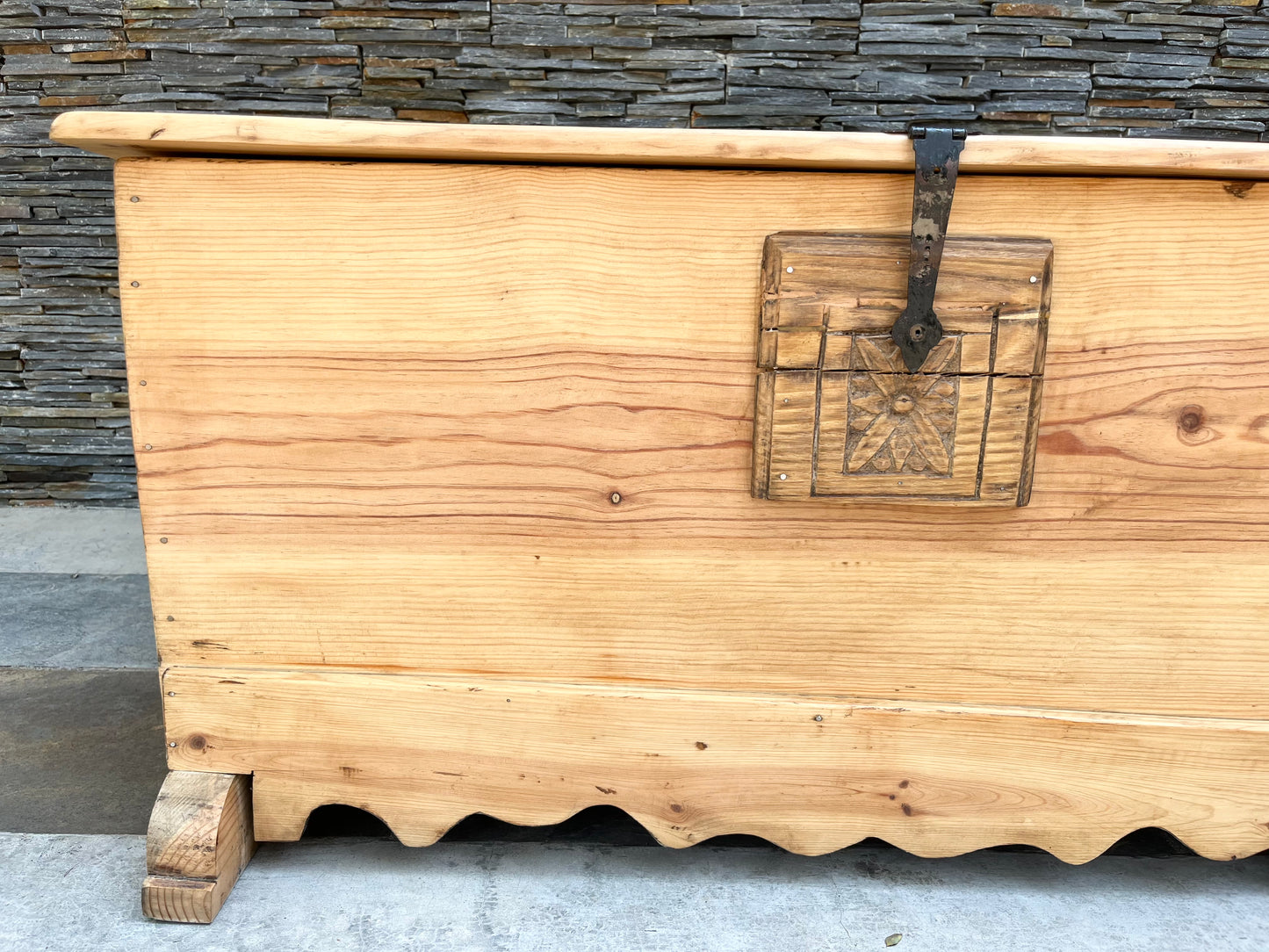 Antique pine chest
