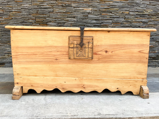 Antique pine chest